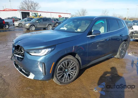 2025 BMW X3 30 xDrive из США, поврежденный, VIN 5UX53GP03S9085344